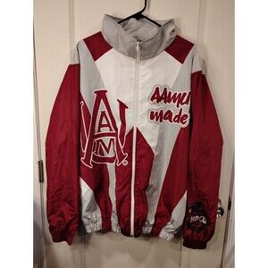 Men's Tones of Melanin University of Alabama A&M Windbreaker Jacket Red Large